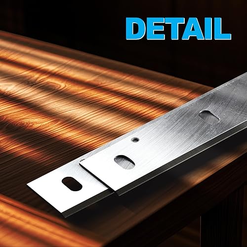 Miniatura 2 de Cuchillas cepilladoras Juego de Cuchillos HSS 12 Pulgadas Reemplazo para 305 Makita 2012NB 2012 Acero de Alta Velocidad 12.008x1.260x0.118 in 2pcs