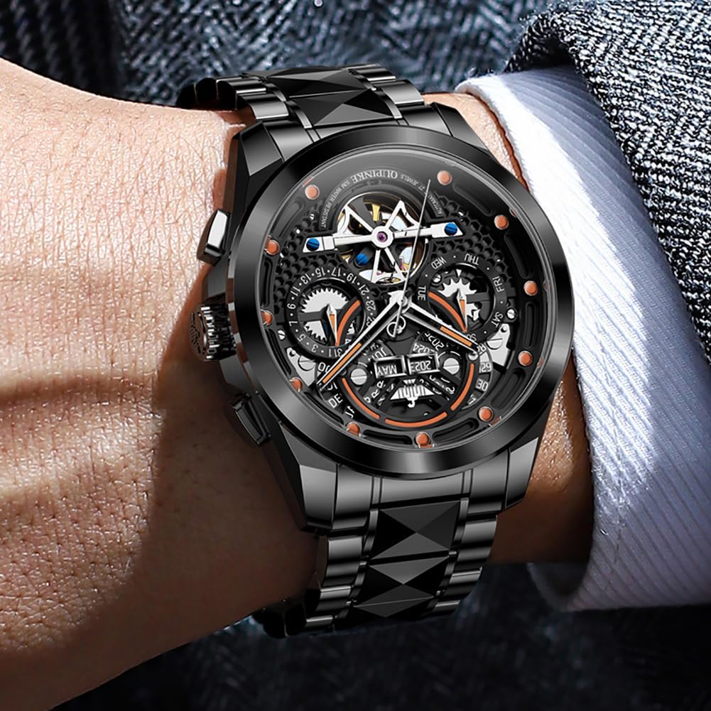 安心価格※海外トップブランド WINNER メンズ高級腕時計 機械式スケルトンダイヤル手巻き ストーンステンレスバンド TIME100 高級 自動巻き腕時計  メンズ スケルトン 機械式 ステンレス鋼 本革バンド 50M防水 (ロースゴールド) 楽天市場】安心価格※海外トップブランド ...