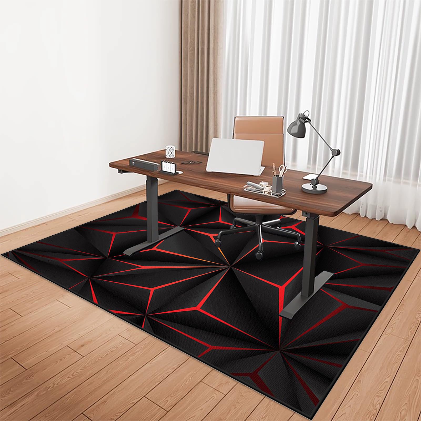 Tapis de Chaise Bureau Protège Sol sous Chaise Tapis de Protection de Sol Tapis protège-Sol Tapis Sol Bureau Tapis Chaise Gaming Tapis Protection Sol Chaise Bureau Antidérapant 80 x 100 cm