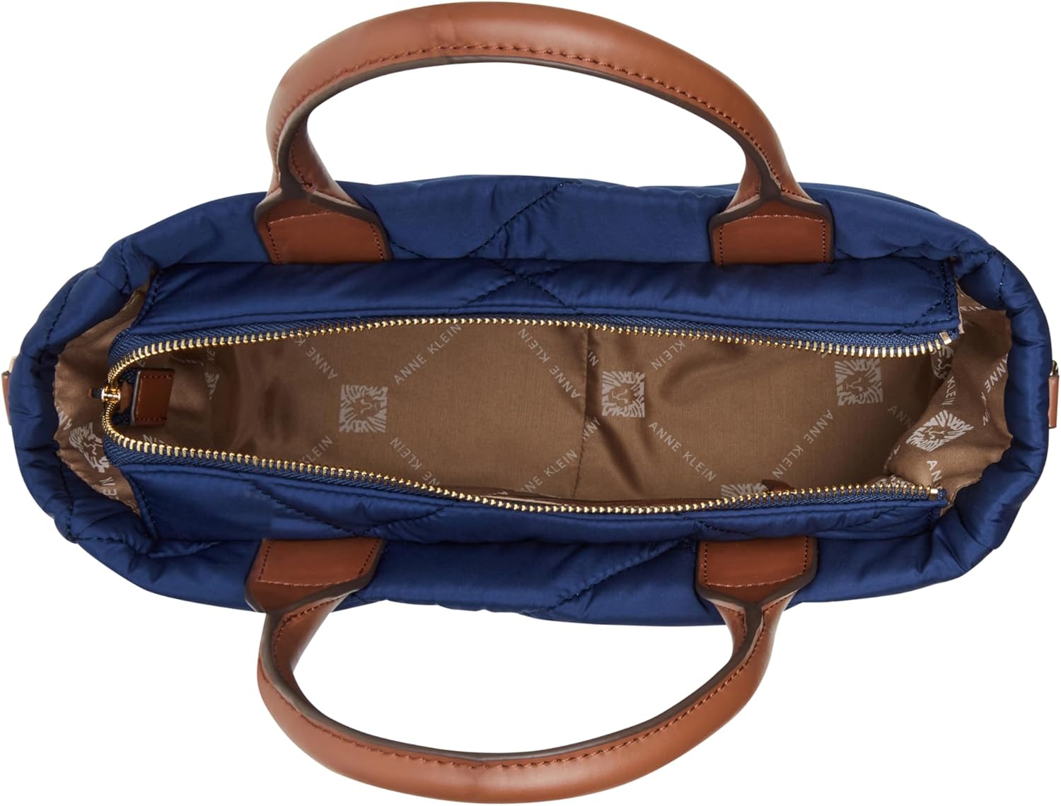 Anne Klein womens Anne Klein Ew Quilted Nylon Satchel With Pouch and Coin Case - Image 4