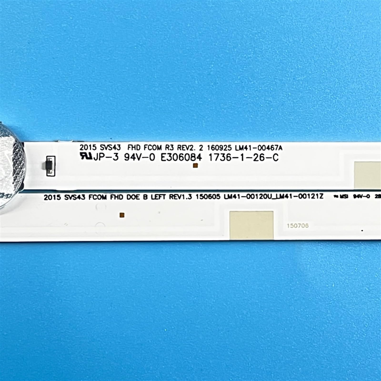 Striscia di retroilluminazione a LED 10kit/5kit Compatibile for TV da 43 Pollici 2015SVS43 FCOM FHD Doe B UA43J51SW UN43J5000 43j5200 43j5200ag Un43j5200 N43J5300af (Color : 10kit-80pcs)