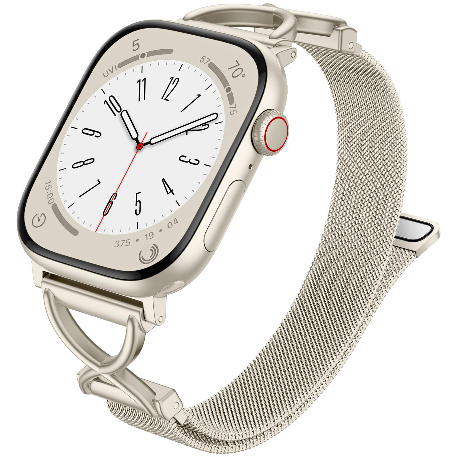 Dirrelo Slim Band Compatible with Apple Watch Bands for Women 44mm 45mm 49mm 40mm 41mm 42mm 46mm 38mm,Stainless Steel Clasp Strap Wristband for iWatch