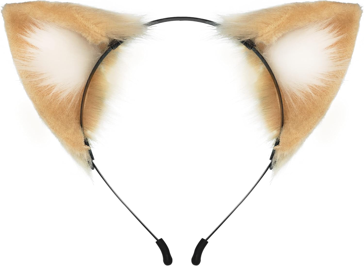 QinRuan Cat Fox Faux Fur Ears Headband Cute Halloween Fancy Dress Cosplay Handmade Animal Furry Ears Hair Hoop
