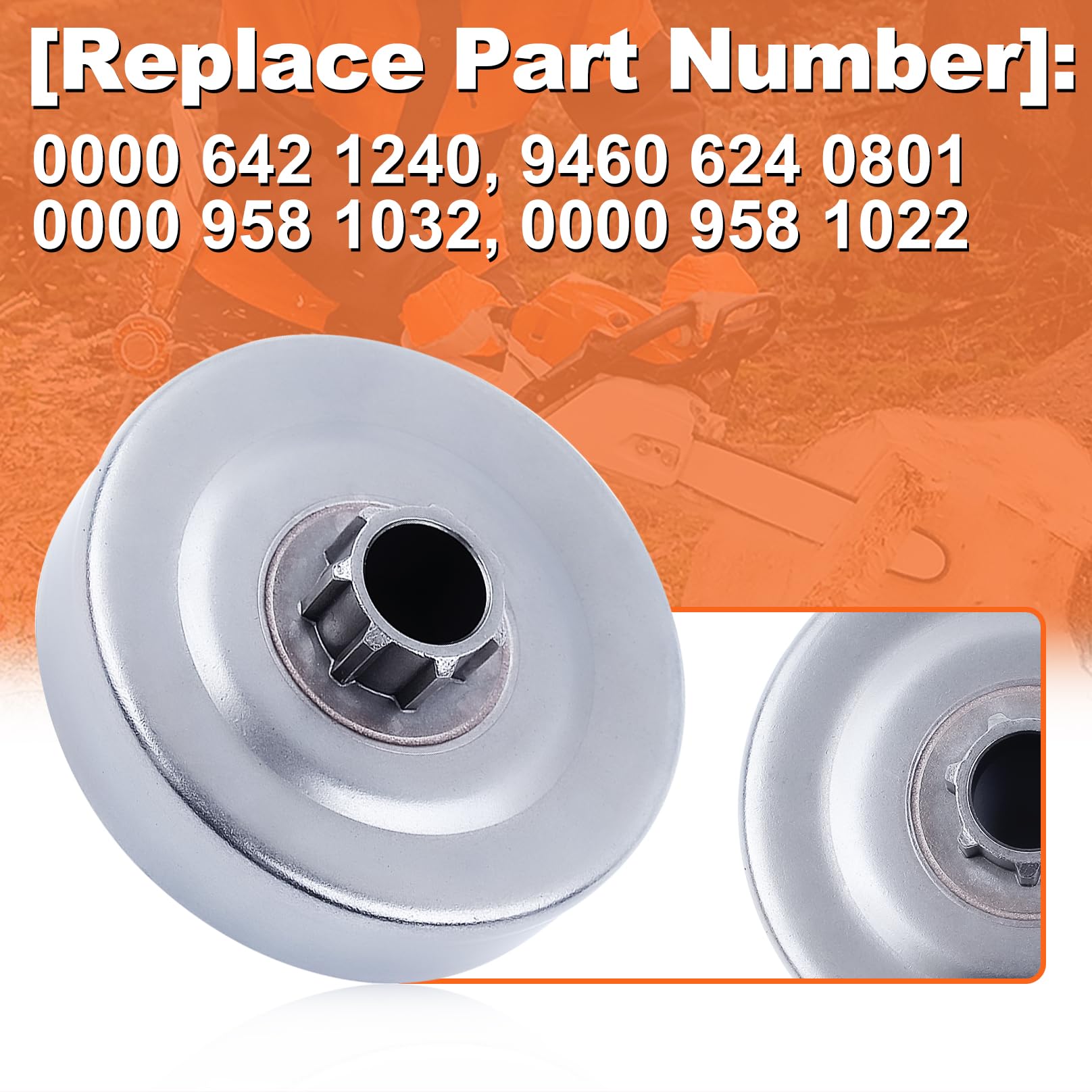 Cancanle 6 Dents Tambour D'embrayage Avec Roulement De Rondelle