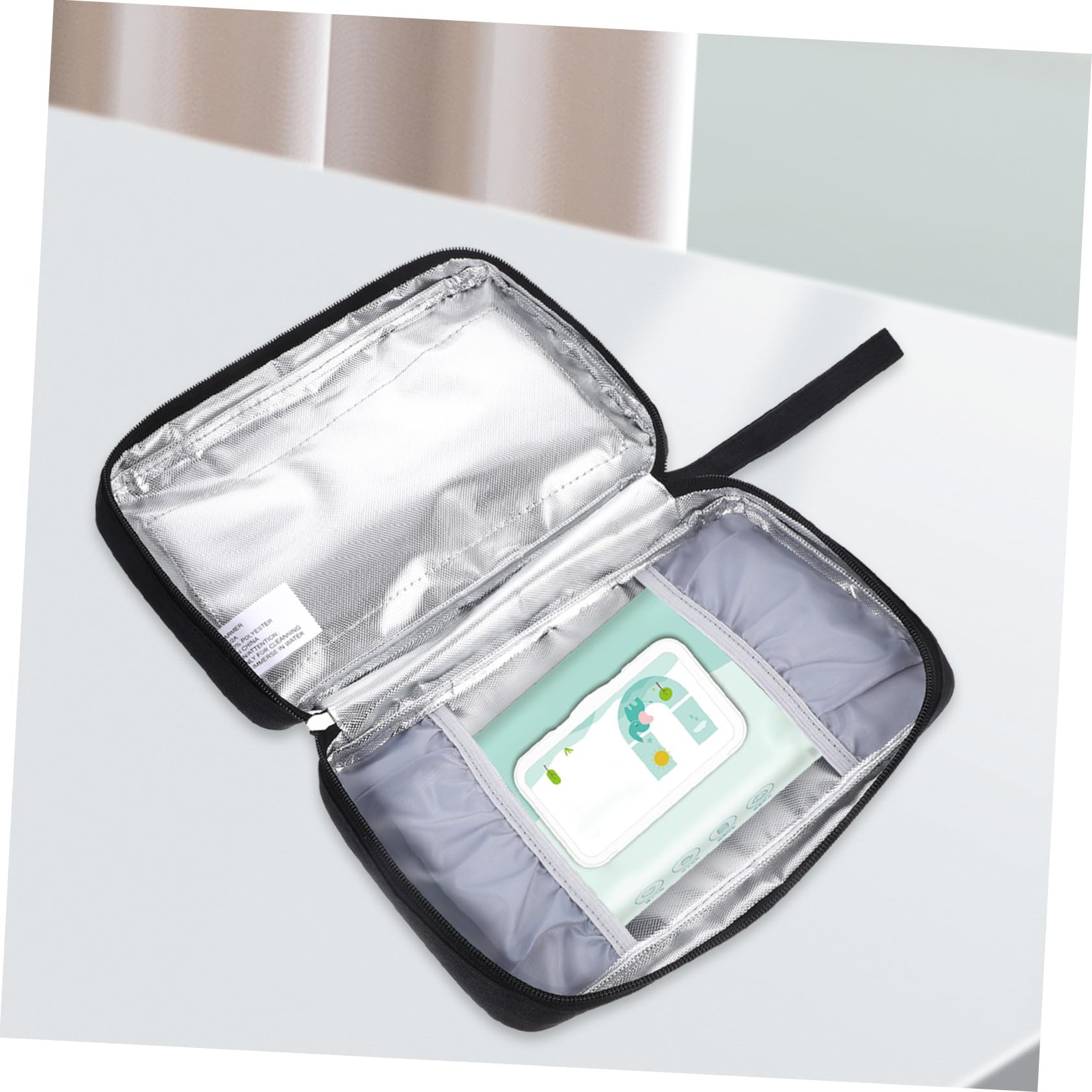 Alipis Calentador de Toallitas Húmedas y Temperatura Ajustable para Ñiño Portátil Capacidad para 80 Toallitas Carga USB Adecuado para Uso Interior y Exterior