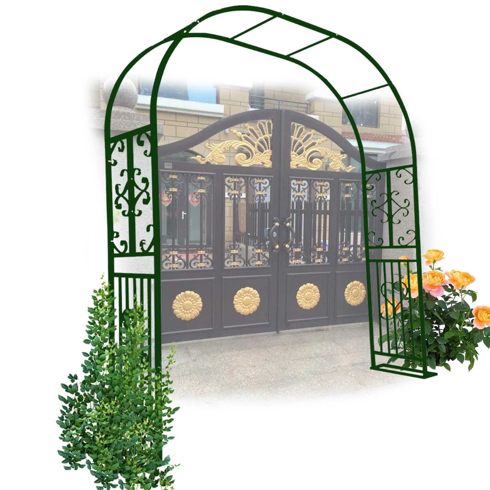 Arche de jardin en treillis résistant au vent pour maintenir solidement les plantes grimpantes