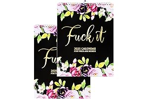 2025 Fu-ck It Wall Calendar 2PCS: The Perfect Pick-Me-Up for Tired Women
