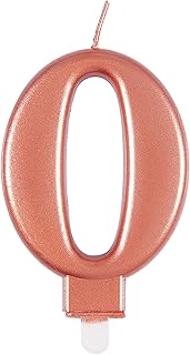 Metallic Number Birthday Candle