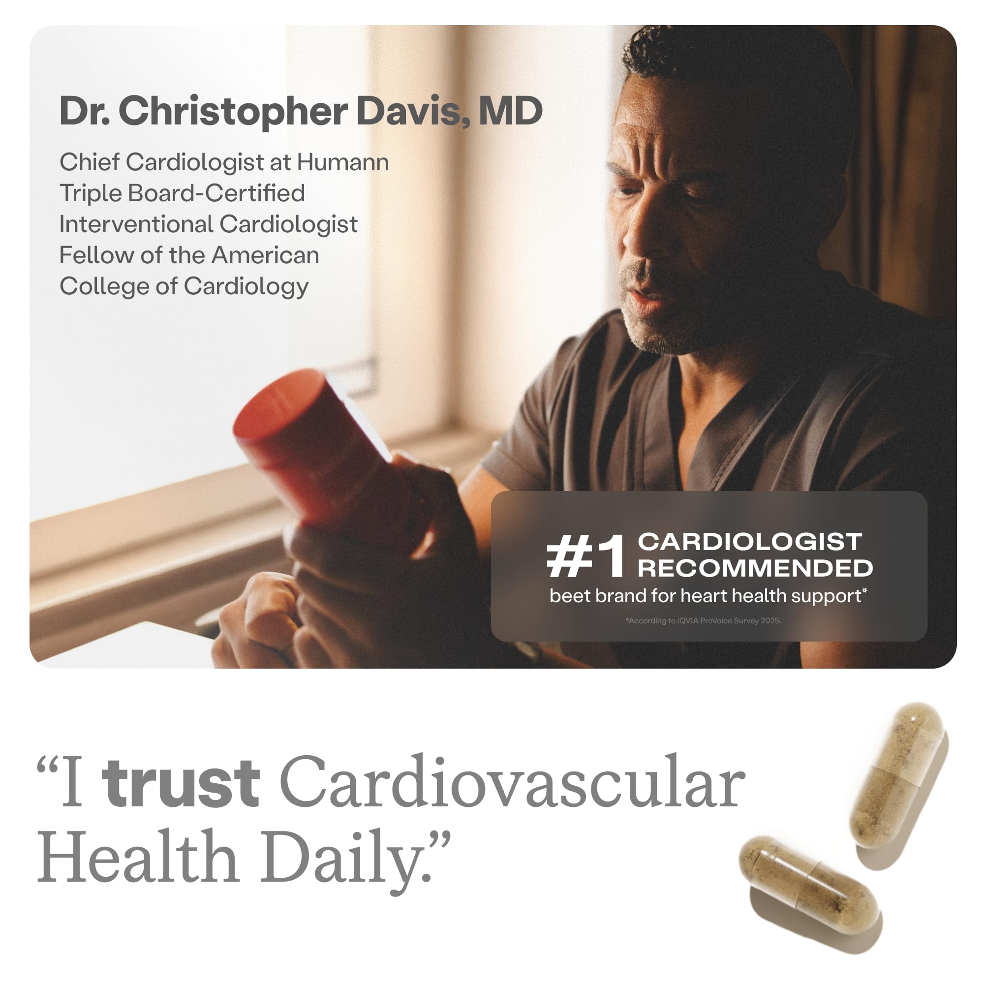 Humann Cardiovasular Health Daily 4-in-1 Capsules, Vascular Support, 60 Ct — Amazon image 7