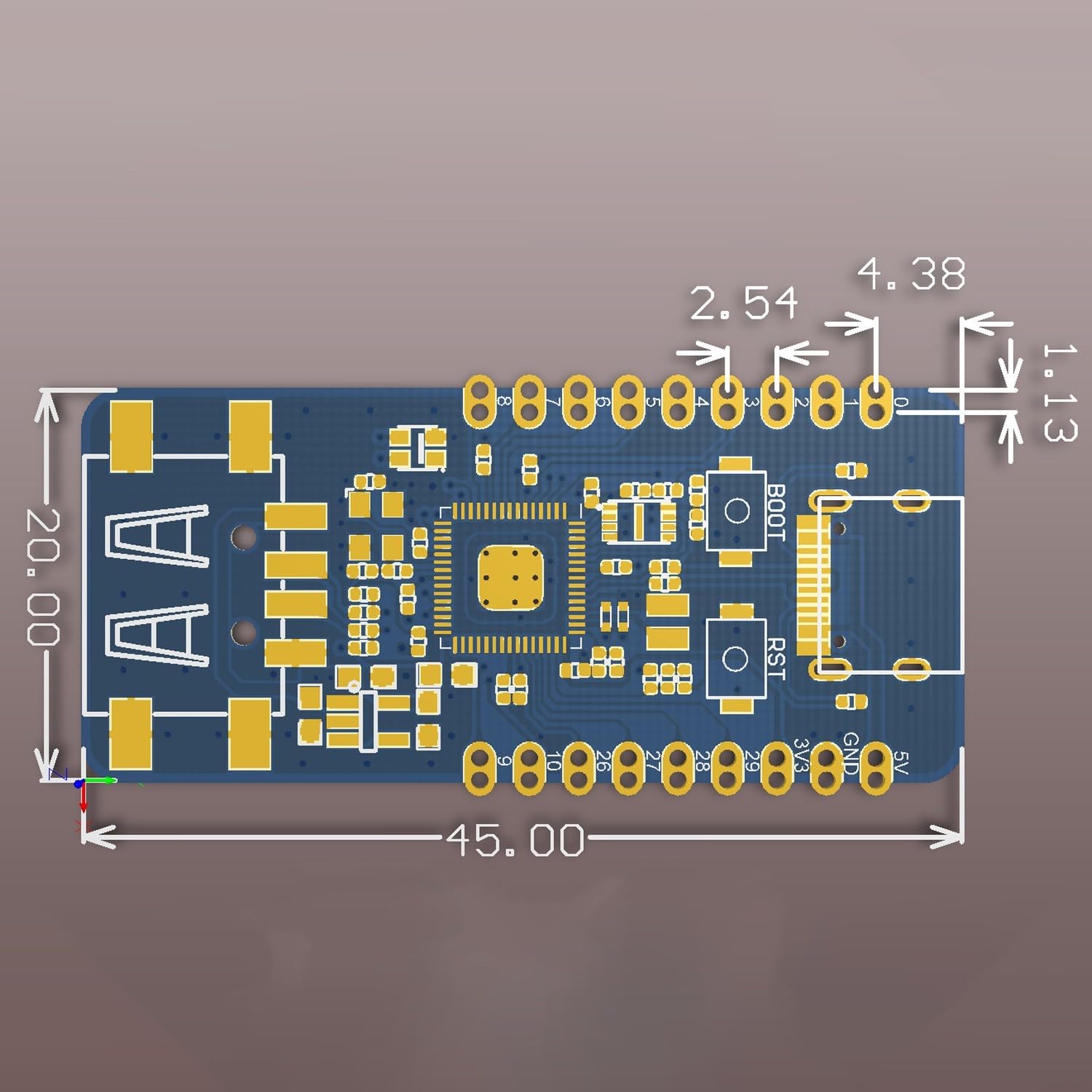 para placa Desarrollo RP2350 Para Proyectos para iot Robótica