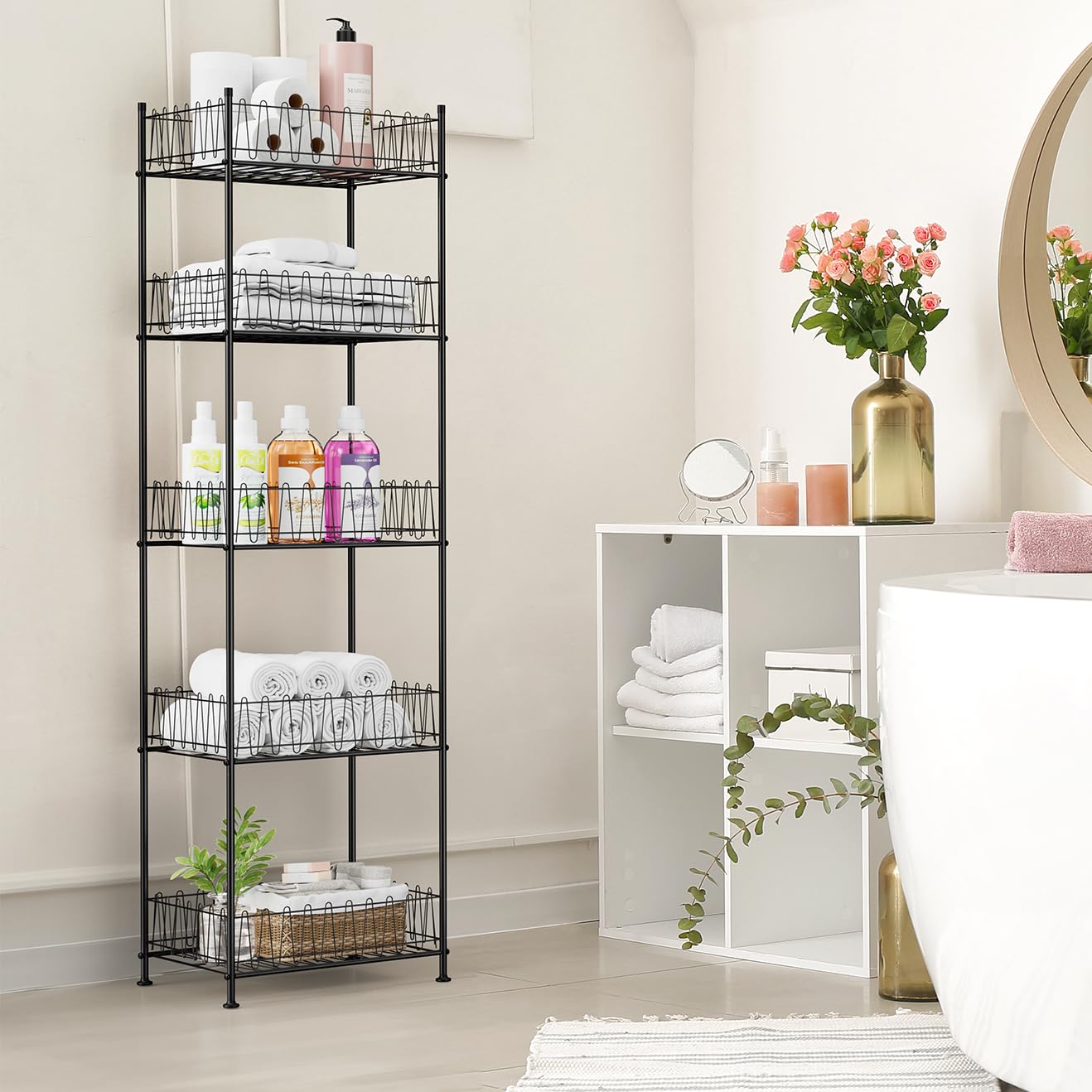 Racks For Storage DECOMIL 72-Bottle Bamboo Wine Rack - Stackable ...