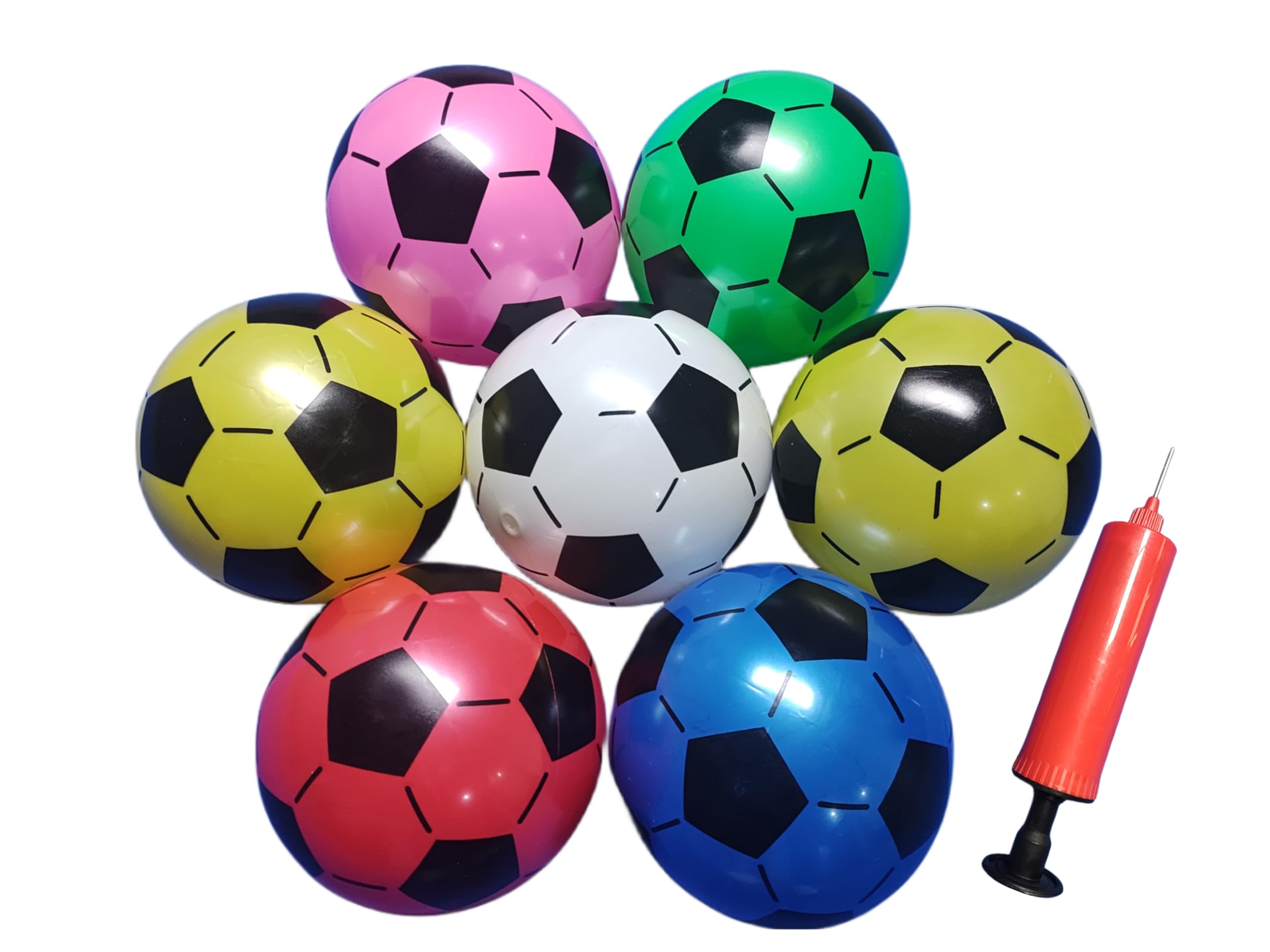 Palloncini da calcio in plastica, 12 pezzi, 20 cm