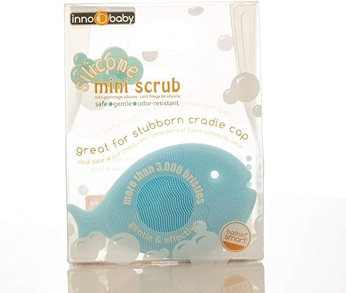 Miniatura 6 de Innobaby Bathin Smart - Cepillo de silicona para bebé, esencial para piel seca y eczema, exfoliante suave con mango de succión, silicona de grado