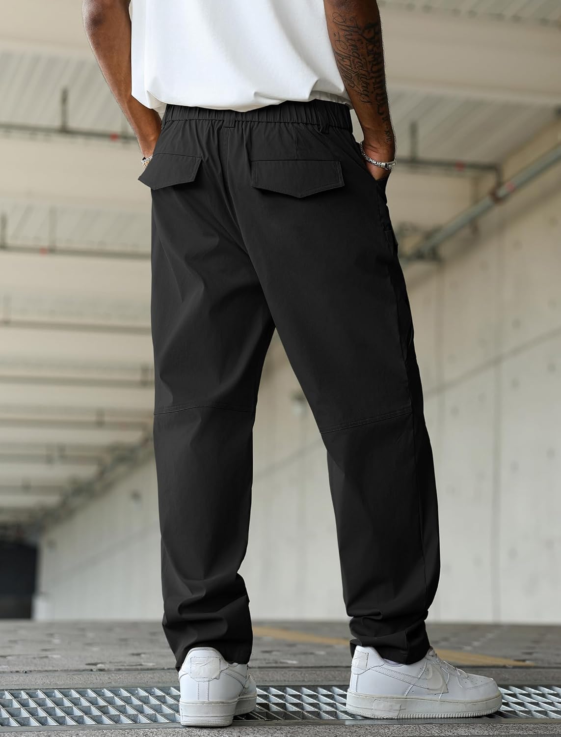 ZAFUL Men's Outdoor Cargo Hiking Pants Tactical Pants Lightweight Work Pants with 6 Pockets - Image 3