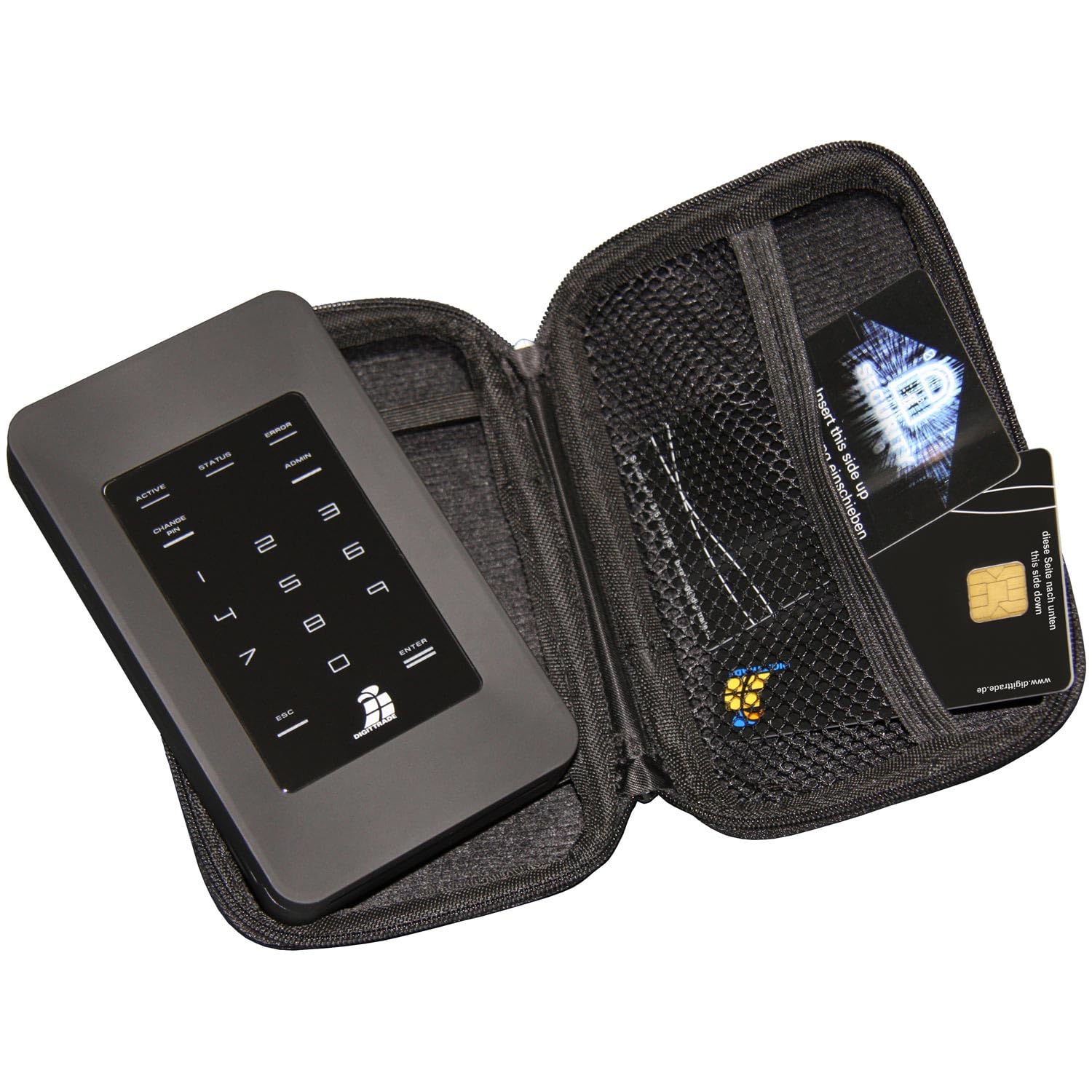 HS128 High Security-Hard Disk Esterno, con Sicurezza AEV a 128 Bit 500 GB SSD