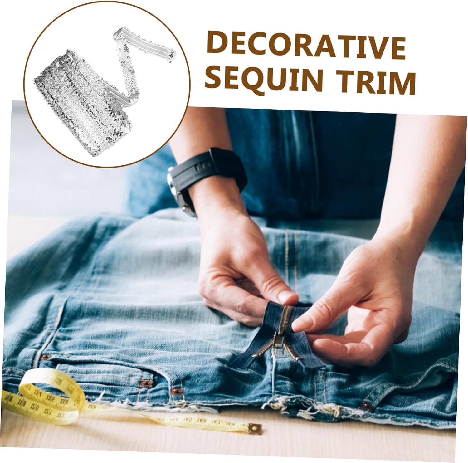 Sequin Tassel Fringe Trim for Clothing Decorative Trim Material for Sewing