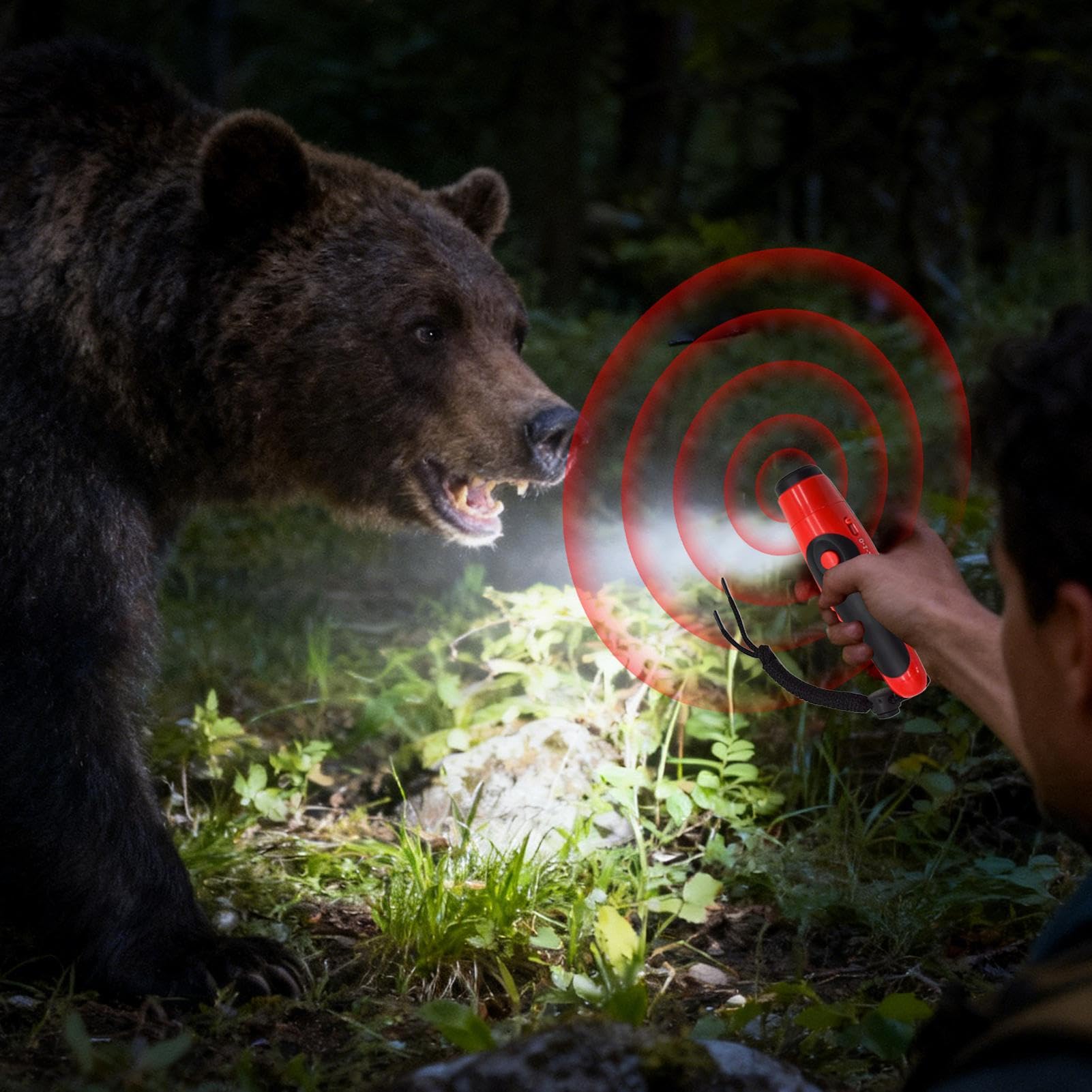 Corneta Para Osos - Pito Electrónico 125dB,Bocina De Aire Potente Para Ahuyentar Osos - Para Navdegación Sendderismo Acamdpada Supervivdencia Y Eventos