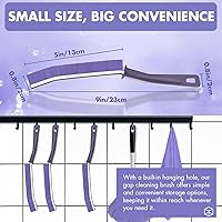 Vista 6 de Cepillo de limpieza para huecos de hendiduras, cepillo de limpieza para espacios pequeños, cepillo de limpieza de hendiduras finas y de larga