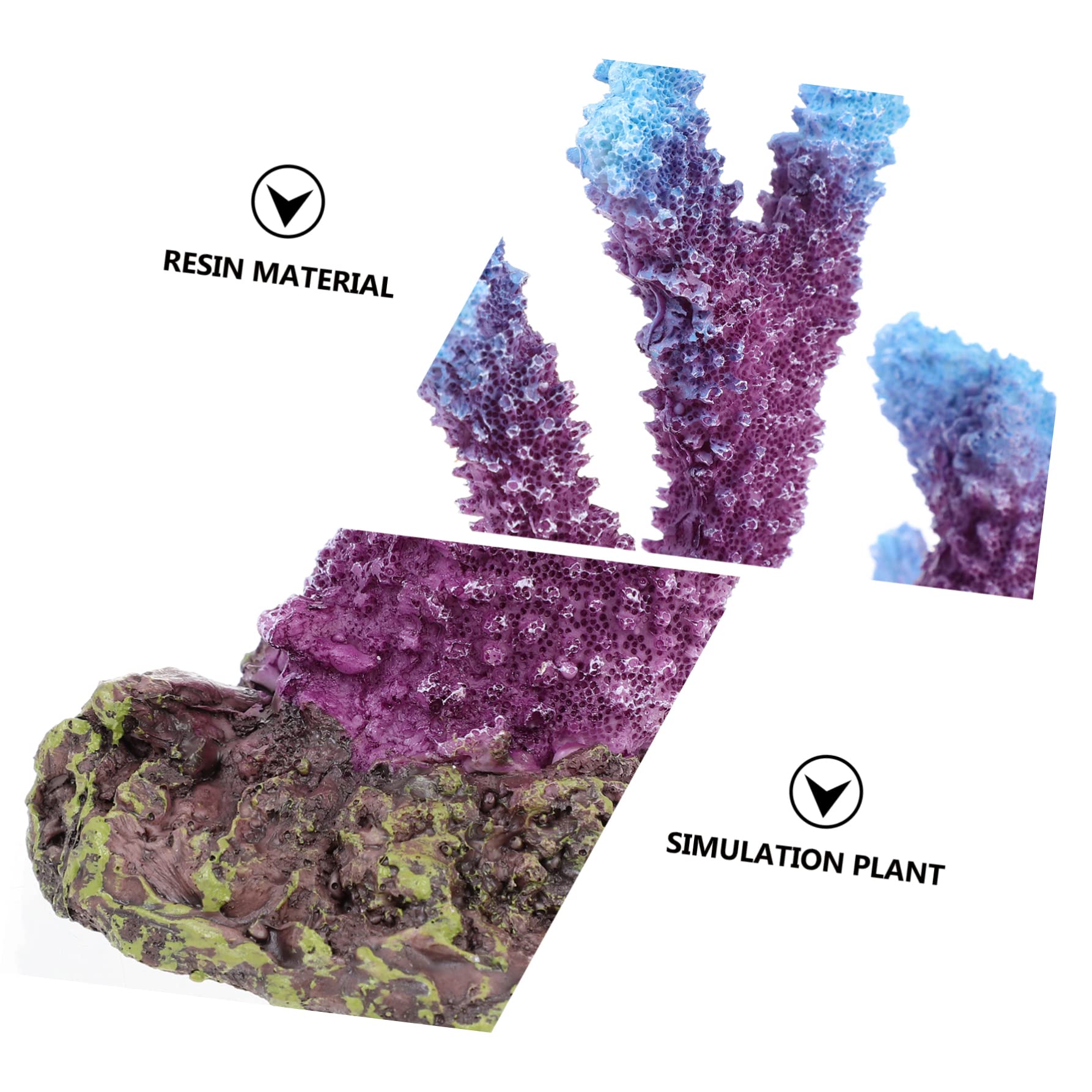 Mipcase Adornos De Arrecife De Coral Falsos para Pecera Decoración para Acuario De Planta De Resina Artificial Imitación De Planta para Acuario Adorno De Roca para Decoración Decorativa