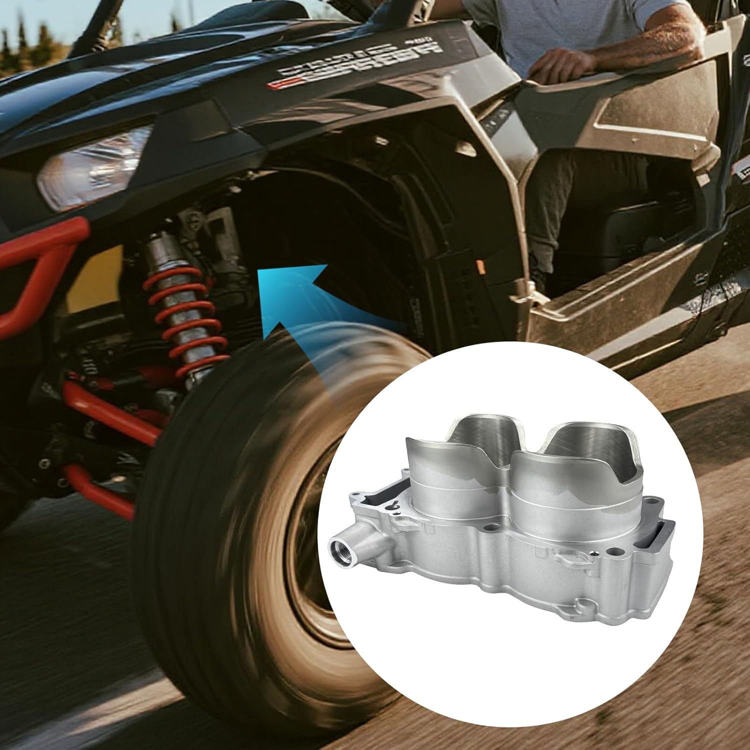93mm Bore Cylinder Piston Ring Gasket Top End Rebuild Kit Compatible with Ranger Crew 900 ACE SP 900 EPS RZR Trail 900 EPS Polaris RZR XP 4 1000 EPS Ranger Crew XP 1000 General XP 4 1000 2013-2023