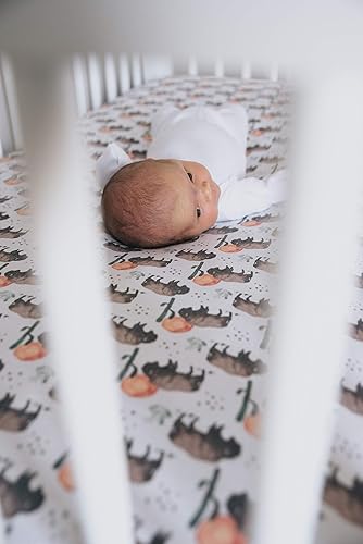 Vista 49 de Sábana bajera de punto prémium para cuna/sábana para niños pequeños Cusco por Copper Pearl Cuzco