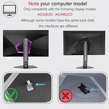 AG326UD VESA Mount Adapter Compatible with AOC Agon 32 34 Monitor(Fits AG326UD,AG346UCD)– 75x75 to 100x100 Wall Mount Bracket (AG326UD,AG346UCD)