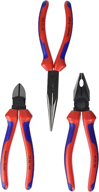 Knipex Zestaw szczypiec do prac warsztatowych i serwisowych karta do sprzedaży w systemie (samoobsługi/blister) 00 20 11