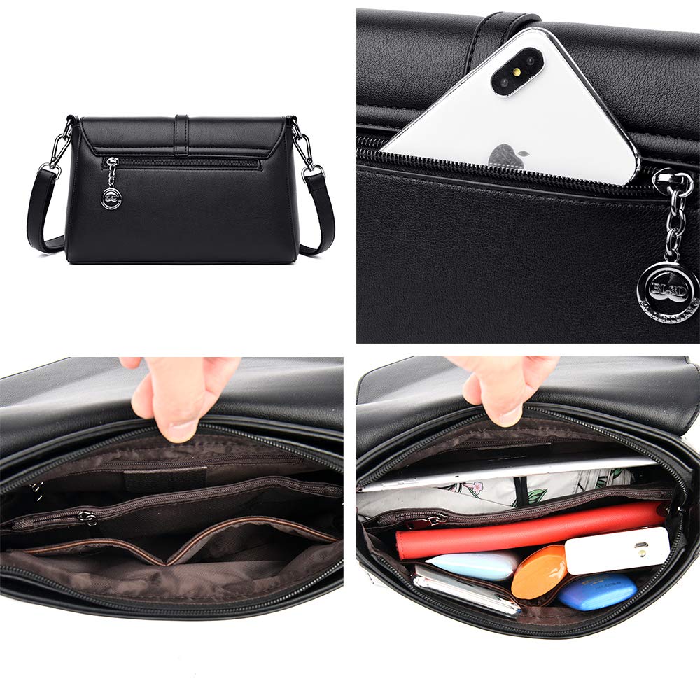 Borsa a Tracolla da Donna in Pelle PU Piccola Borsa a spalla Elegant Borse a mano Borsetta