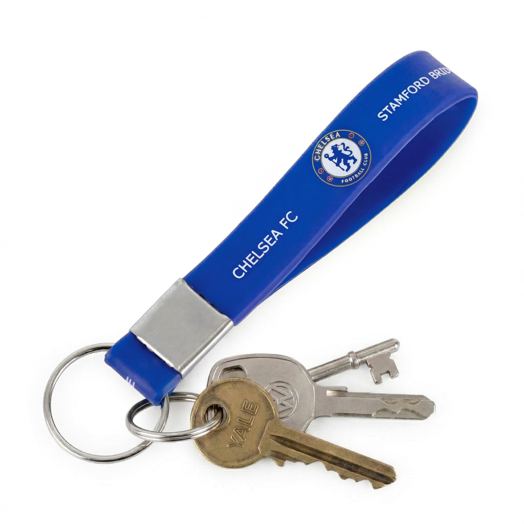 Official Chelsea F.C. Silicone Keyring - Official Merchandise For Fans of the London Club | Accessory for Fans