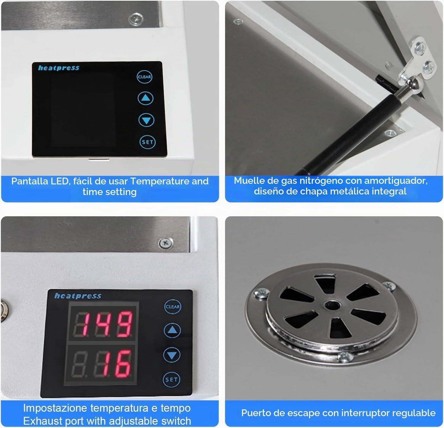 Impresora DTF portátil A3 con Doble Calentamiento y Horno de Secado DTF Integrado. Máquina De Curado Dtf, Ajuste de Temperatura de 0 a 200 °C. para Carteles de Ropa DIY