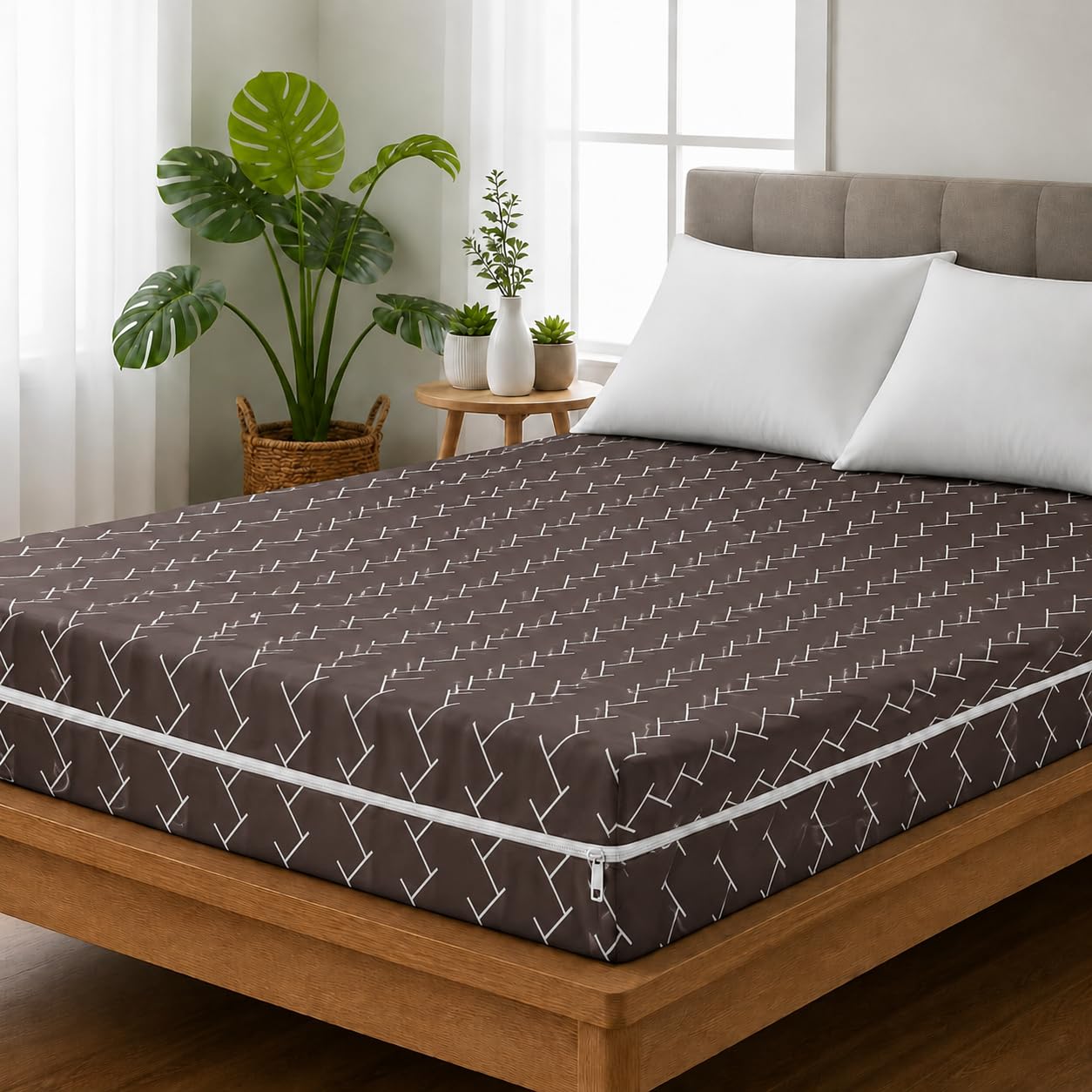 Premium Cotton Mattress Protector - 360° Protection -8