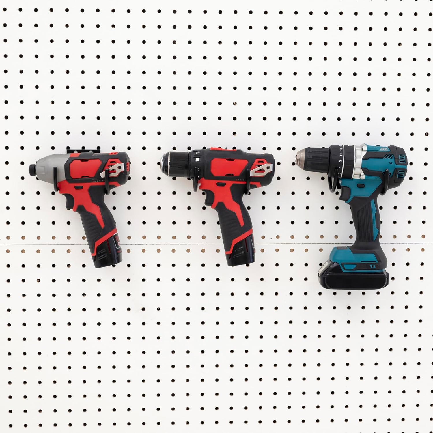 VICTORY DISPLAY & STORE FIXTURE MFG Heavy-Duty Impact Driver Garage Utility Hook fits Both Slatwall and Pegboard, Pack of Three or Five (Quantity 3) (3)