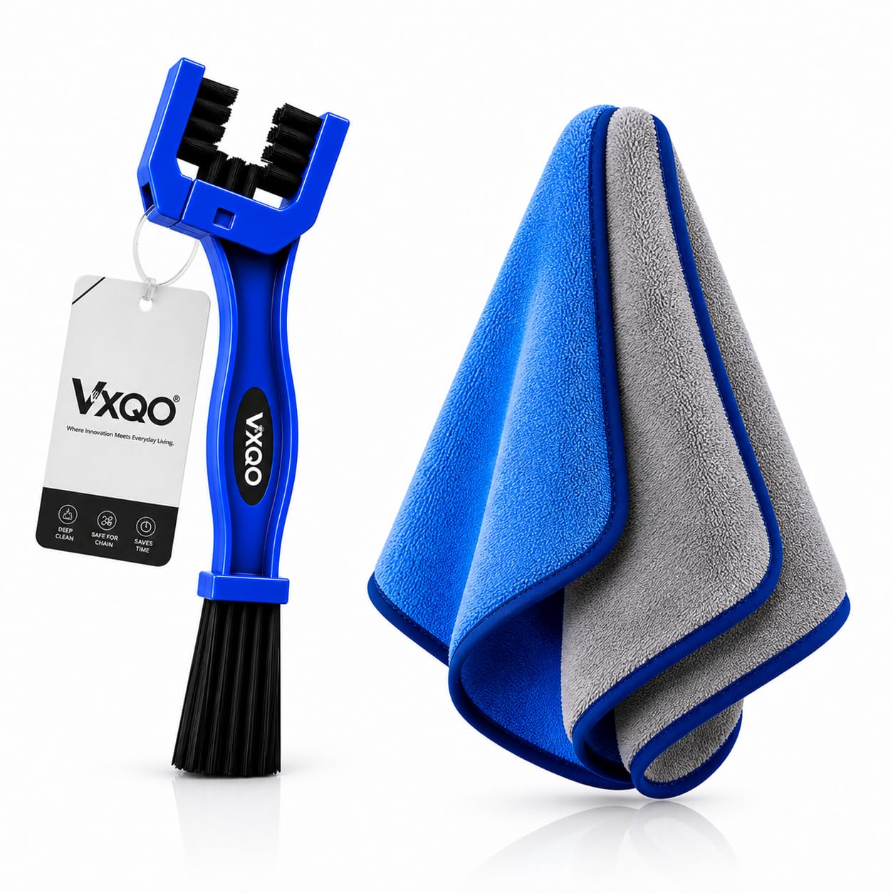Chain Cleaning Brush with Microfiber Cloths | 2-in-1 Bike & Motorcycle Chain Cleaner | Heavy Duty Nylon Bristles | Ideal for Bicycle, Bike & Cycle Maintenance-image-36