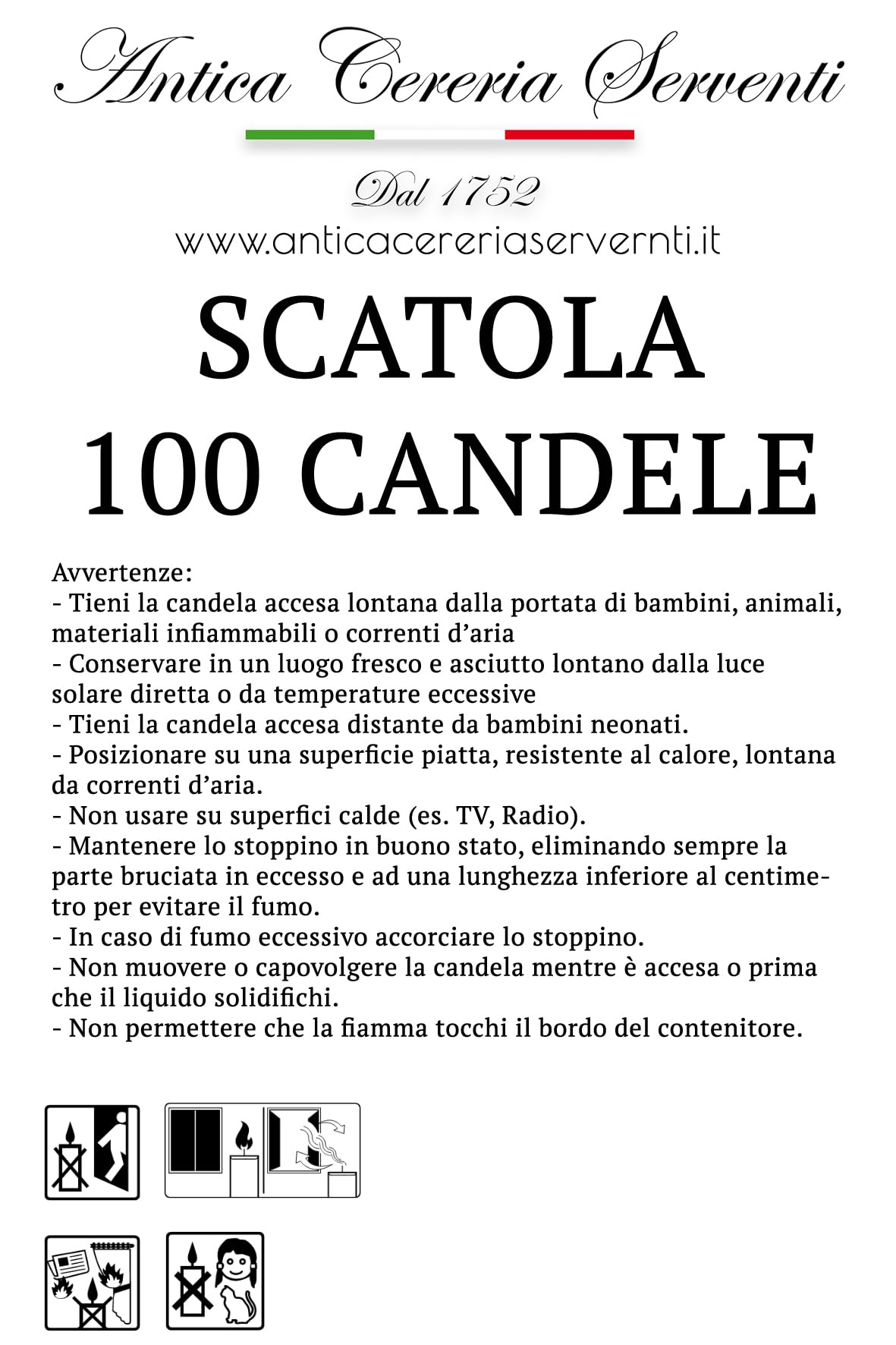 Candele Votive Confezione da 100pz Autospegnenti Bianche Per Chiesa 30cm Antica Cereria Serventi Made in Italy