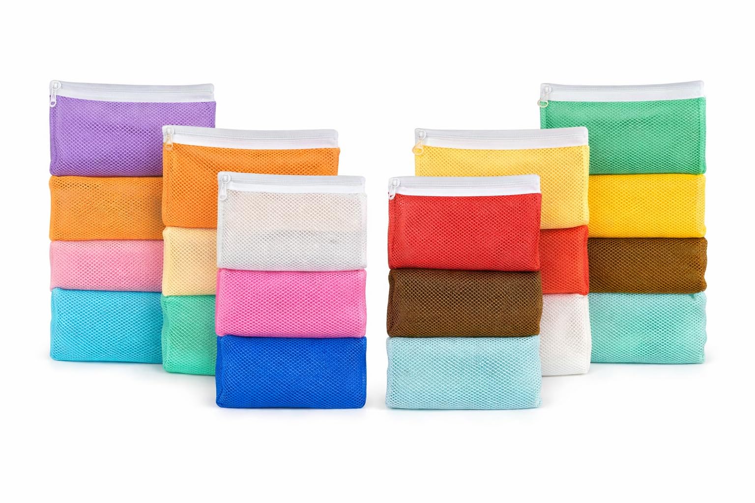 SIO Eco-Friendly Reusable Produce Storage Bags (Pack of 6) – Mesh Vegetable & Fruit Fridge Bags with Zipper | Multipurpose Grocery Storage Bags 4