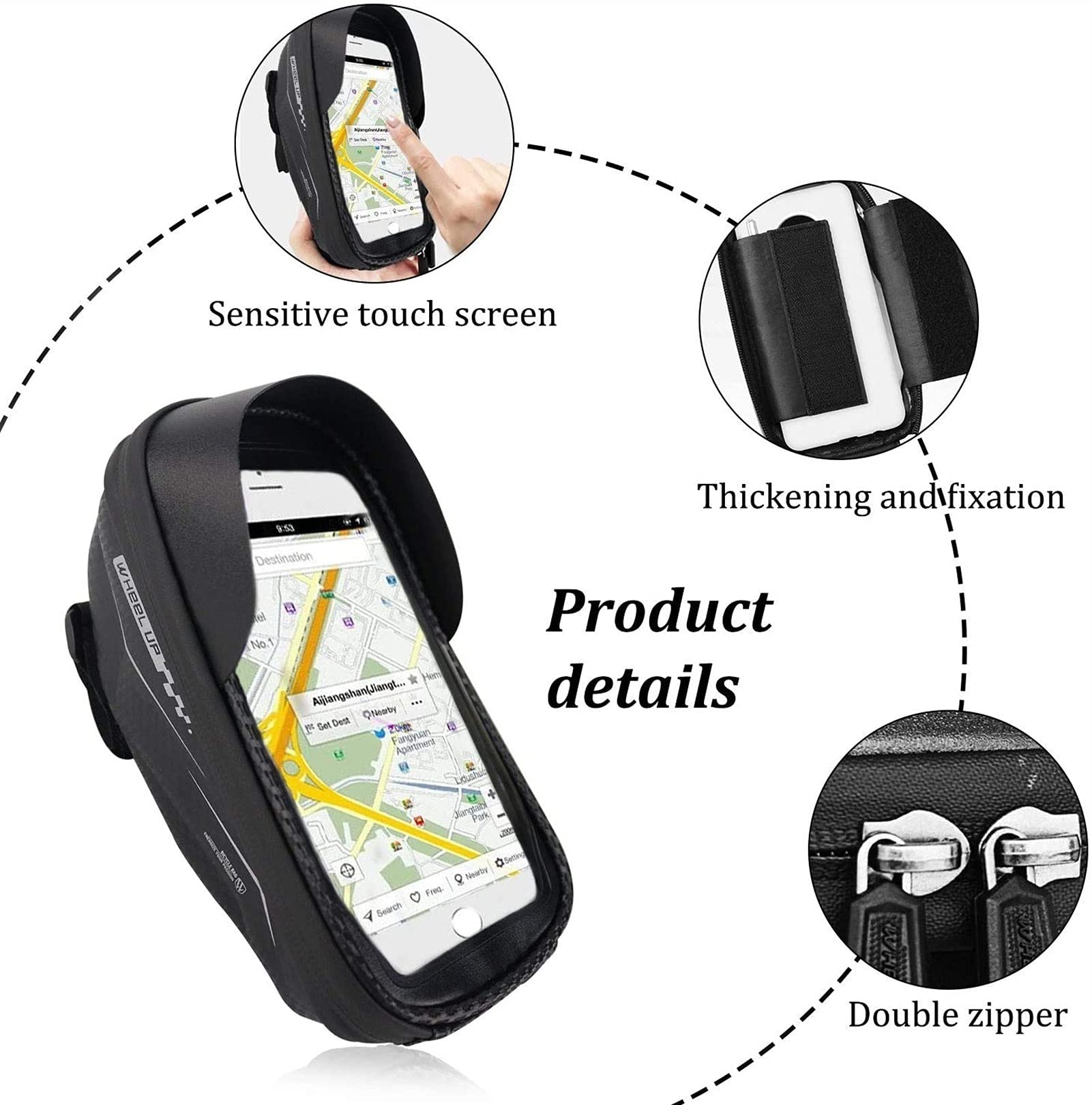 Bolsa for Manillar de Bicicleta montaña, Bolsa for, Plegable for Montar al Aire Libre