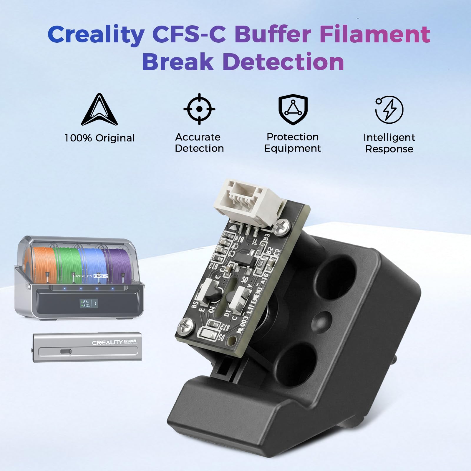Amazon | Creality CFS-C バッファフィラメント破断検出、材料振れ検出