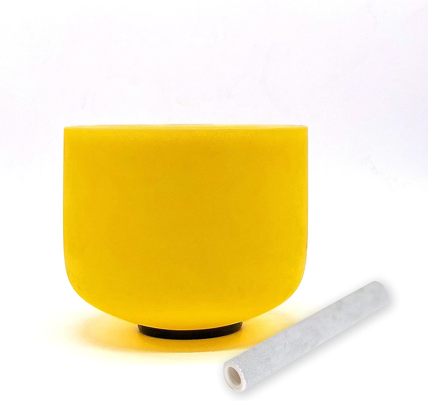 TAIFENG E Note Solar Plexus Chakra Yellow Quartz Singing Bowl 8 inch