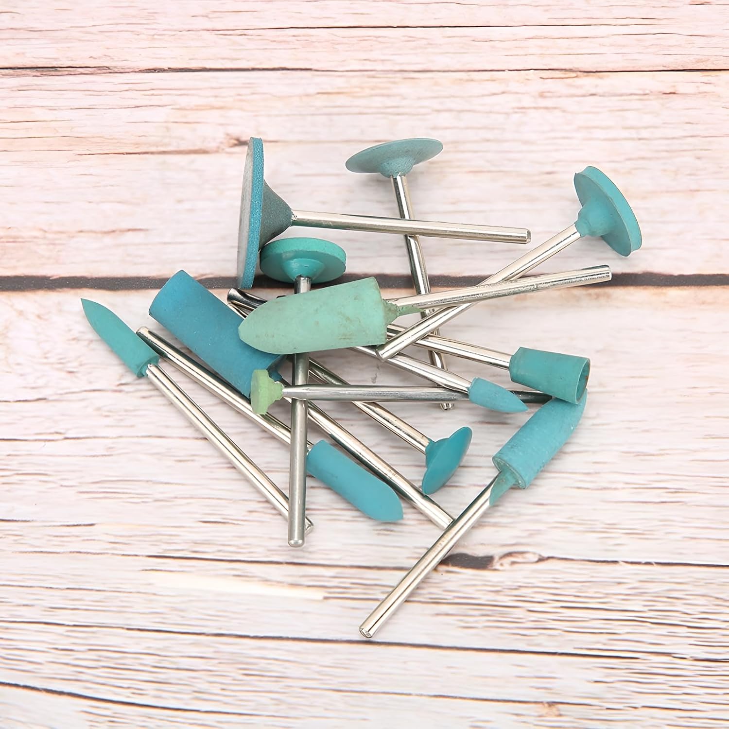 ACNTENY 13 Pcs Rubber Polishing Rotary Tool Accessories for Jewelry