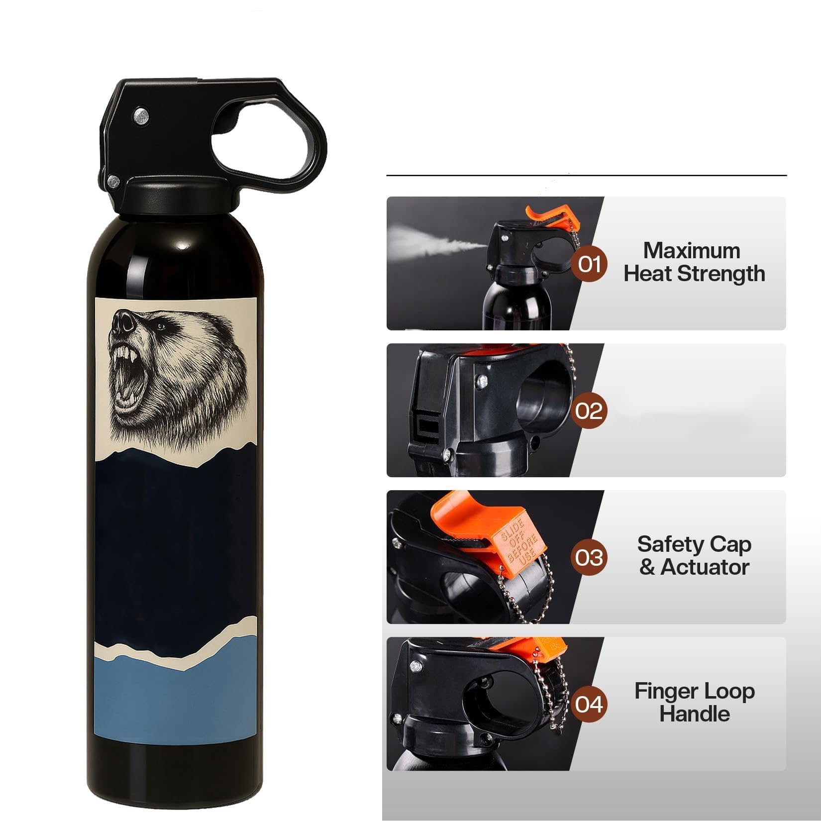 Feel Safer Personal Safety 9.2oz, Compact Portable Spray for Daily Carry, Outdoor Activities and Travel — view 3
