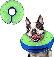Vista 17 de Supet - Collar isabelino inflable para recuperación, posoperatorio para perros pequeños, medianos y cachorros