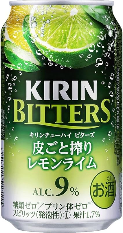 Amazon Co Jp キリンチューハイ ビターズ 皮ごと搾りレモンライム チューハイ 350mlx24本 食品 飲料 お酒