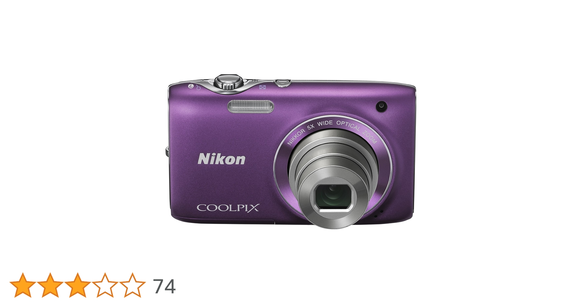 Amazon | NikonデジタルカメラCOOLPIX S3100 ファインパープル