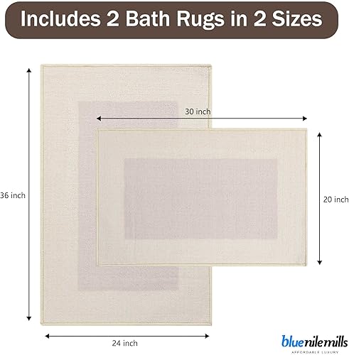 Miniatura 3 de BLUENILEMILLS BNM - Modernas alfombras de cocina Troy, lavables a máquina, antideslizantes, altamente absorbentes, juego de alfombras decorativas