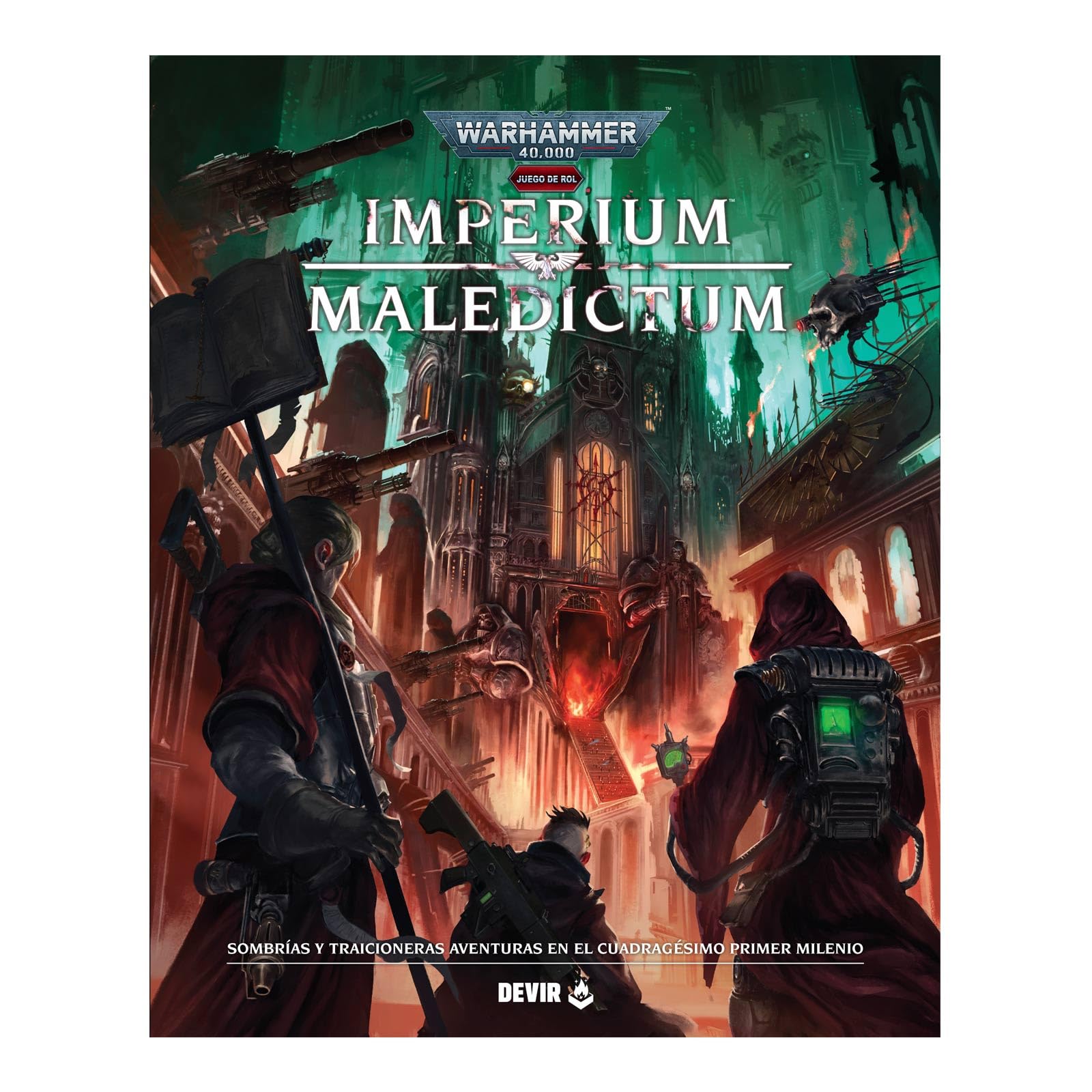 Devir – Warhammer 40K Imperium Maledictum | Juego de rol en Español | Libro de Reglas Básicas del Sector Machariano | CREA Personajes, Domina Poderes y Descubre Secretos del 41º Milenio (W40KBASICO)