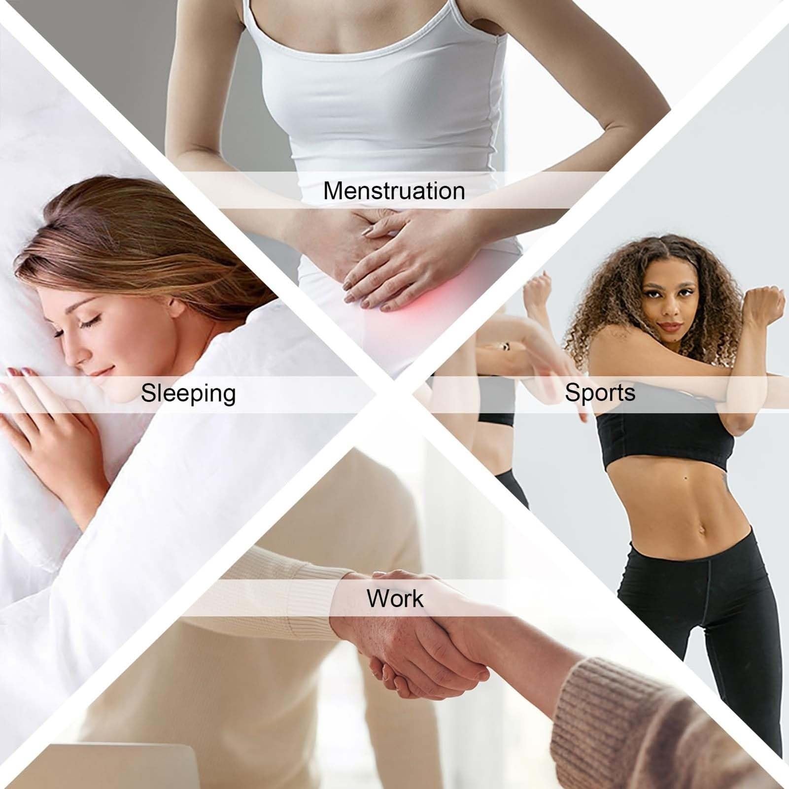 Bragas Menstruales Flujo Abundante de Mujer,4 Piezas Ragas Menstruales Absorbentes,Bragas de Reglas para Regla Periodo Mentruación Hipsters