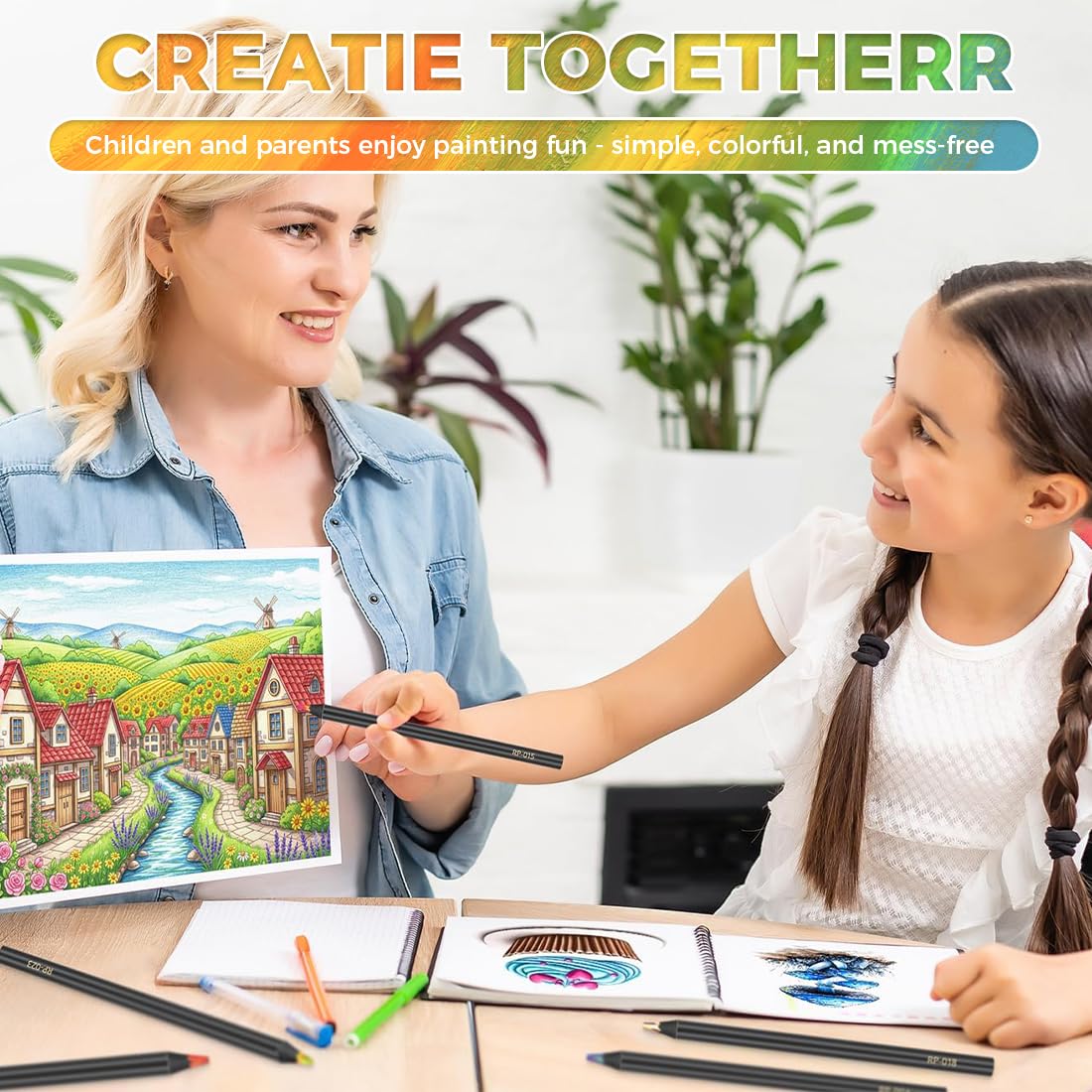 Matite Colorate Jumbo Arcobaleno Multicolori per Bambini e Adulti, Materiale Scolastico e Artistico