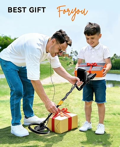 Miniatura 7 de SUNPOW Detector de metales para adultos y niños, kit de detector de metales para niños, resistente al agua para detección de oro, antiinterferencia