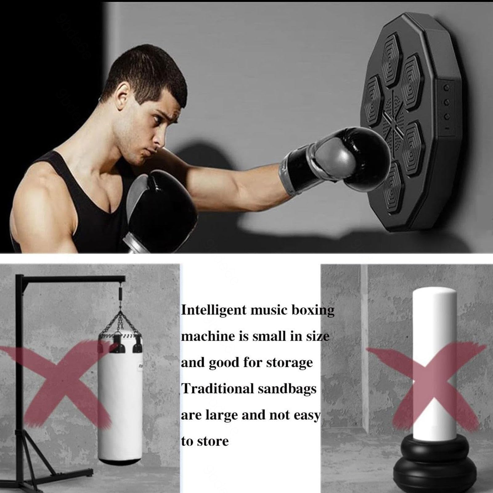 One Punch Boxing Machine avec LumièRes LED Et Musique