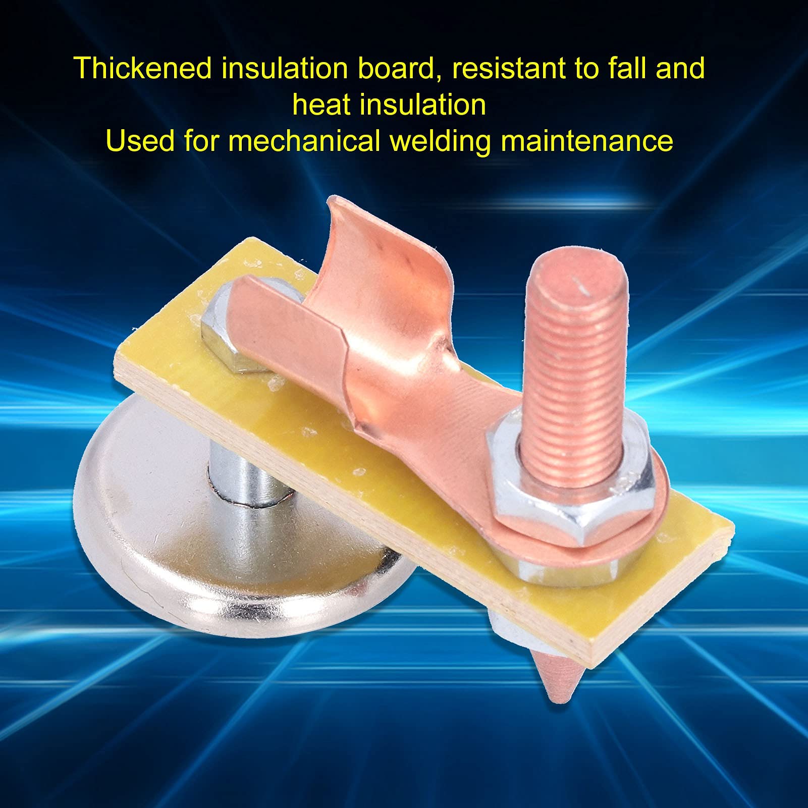 Magnetic Welding Support Ground Clamp Tools, Large Suction Copper Tail Clamp Grounding Tool for Mechanical Repair